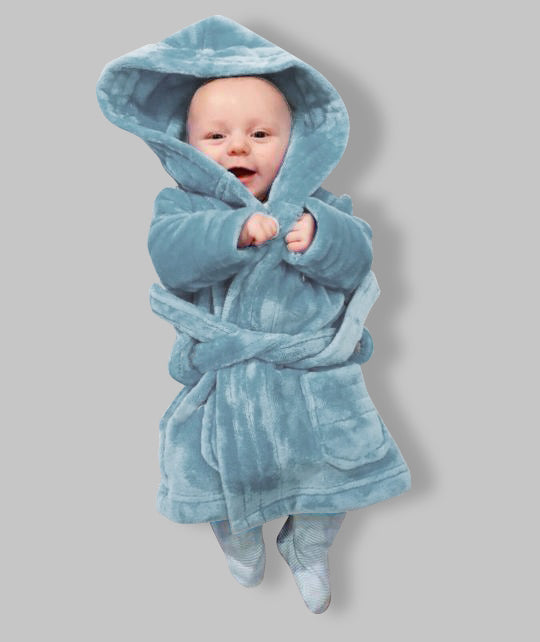 Baby Blue  Personalised Baby robe