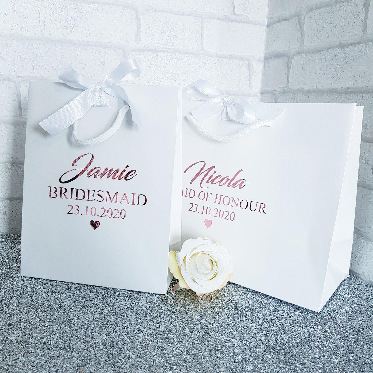 Personalised Bridal gift bags