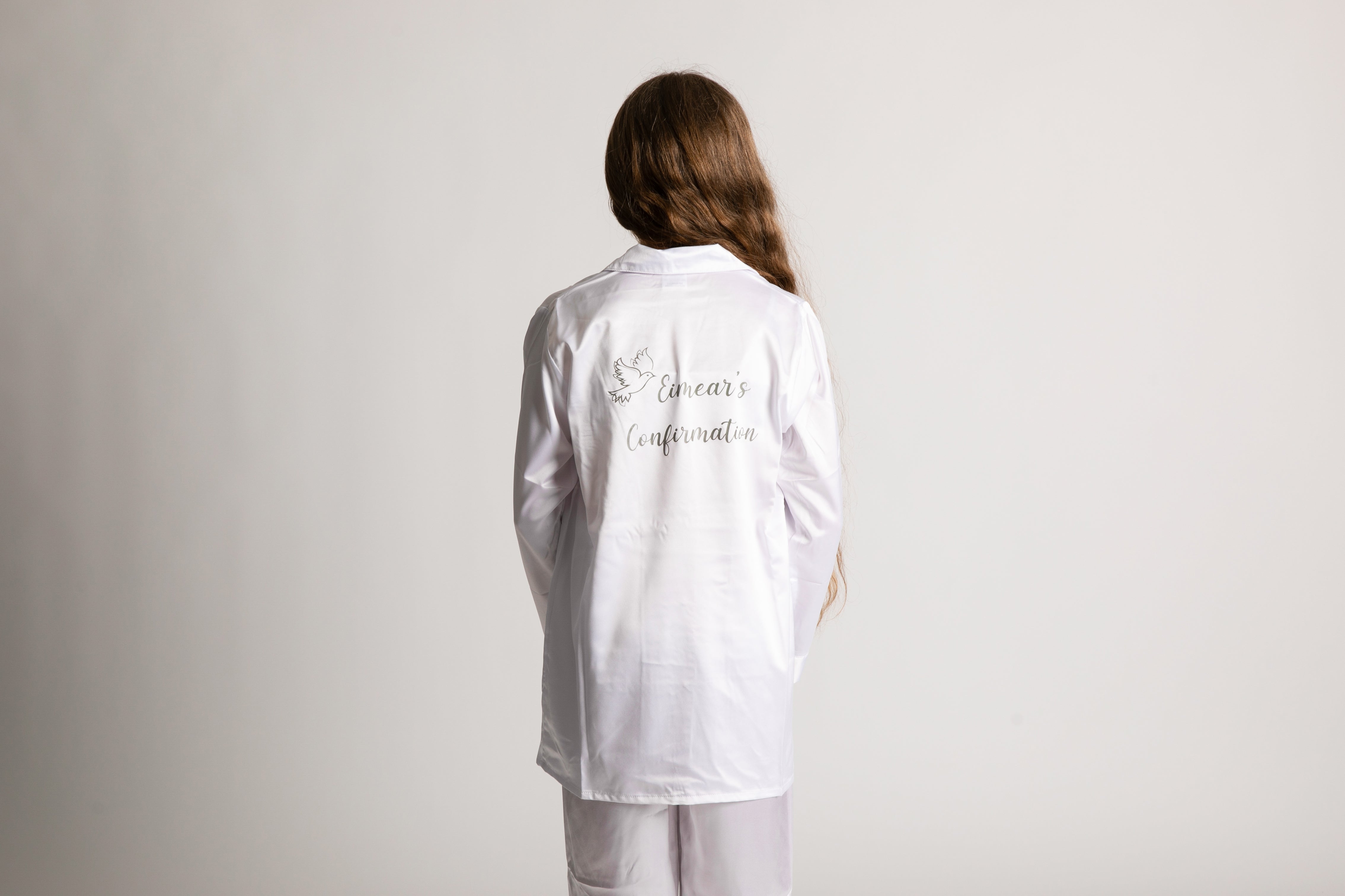 Confirmation Set-Personalised Satin Robe and Satin Pyjamas long or short