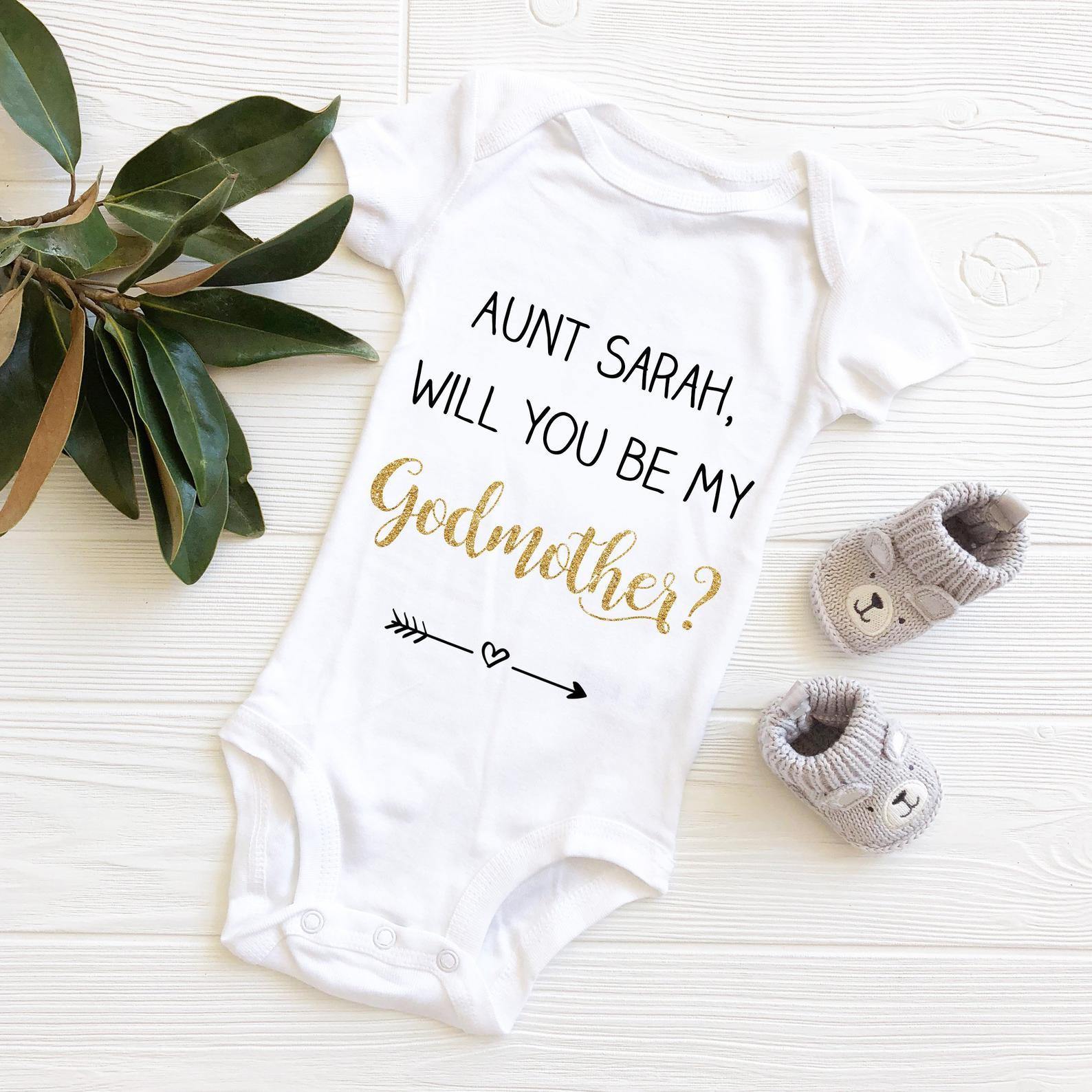 Will you be my godmother babygrow? - Robes 4 You