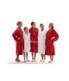 Luxury Red & White Fluffy Bridal Robes - Robes 4 You