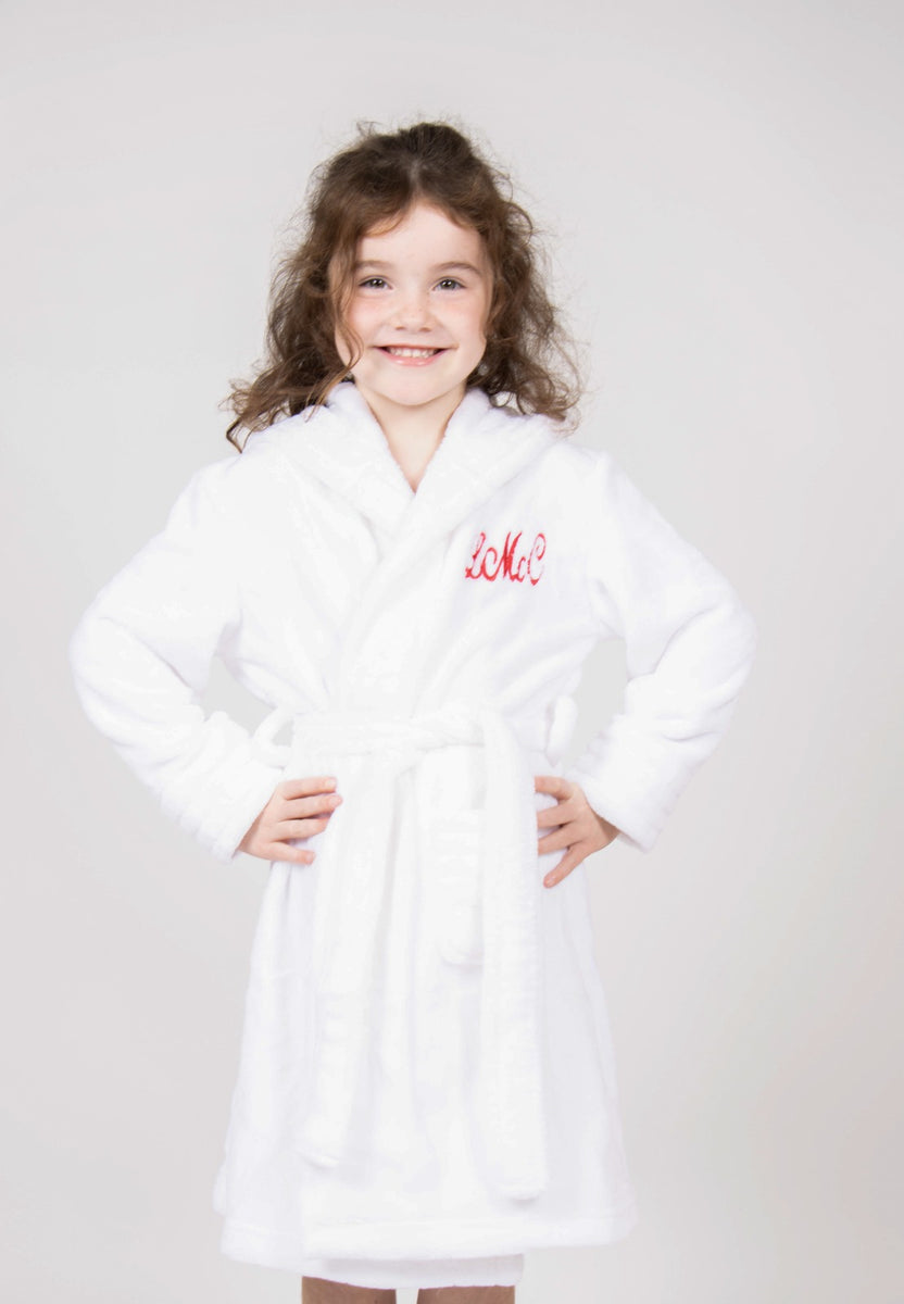 Children's Personalised White Fluffy RobeRobes4you