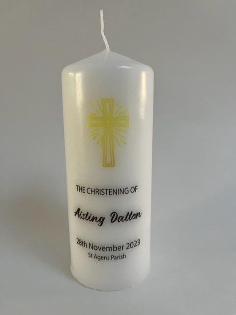 Personalised Christening Candles
