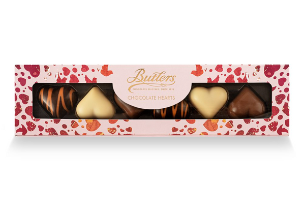 Chocolate Hearts Baton, with 6 hearts