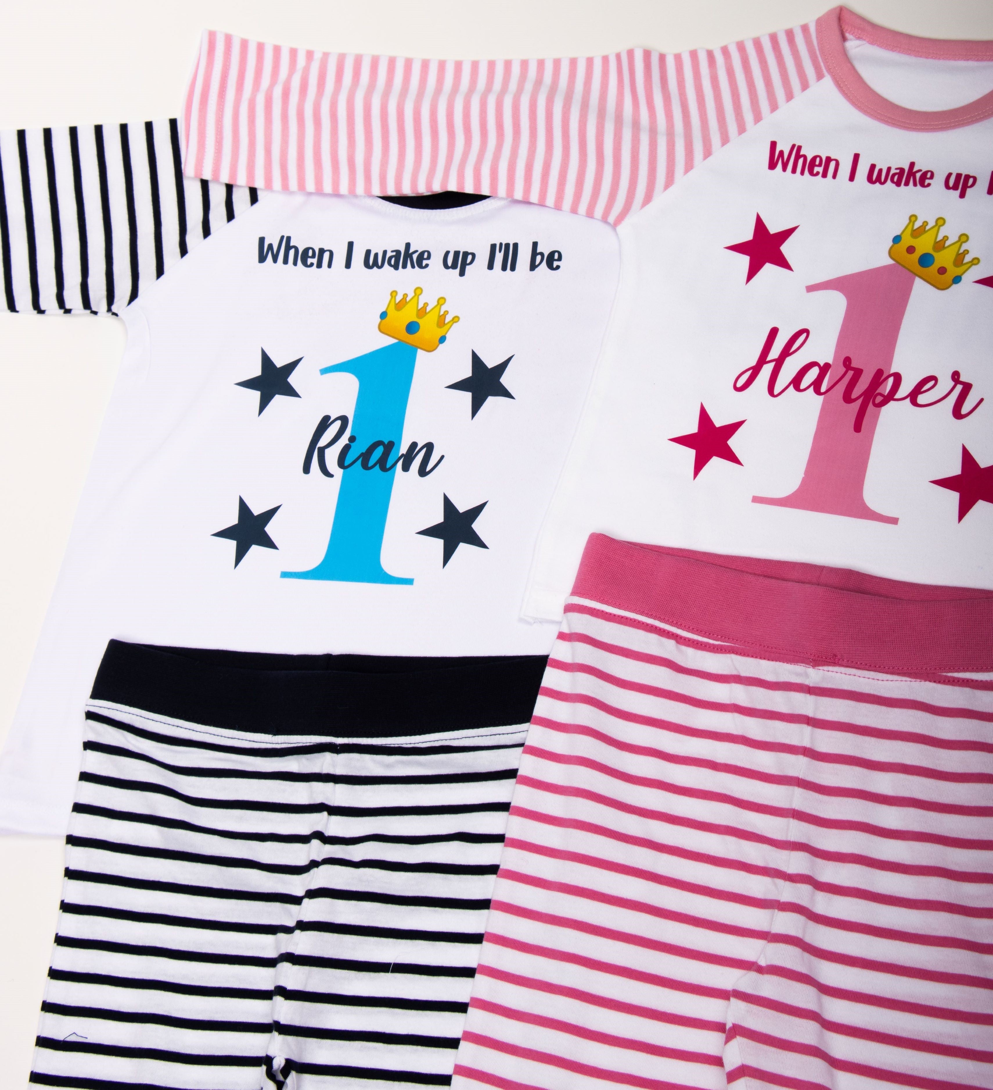 Personalised Children's Birthday Pyjamas - pink – ickle peanut