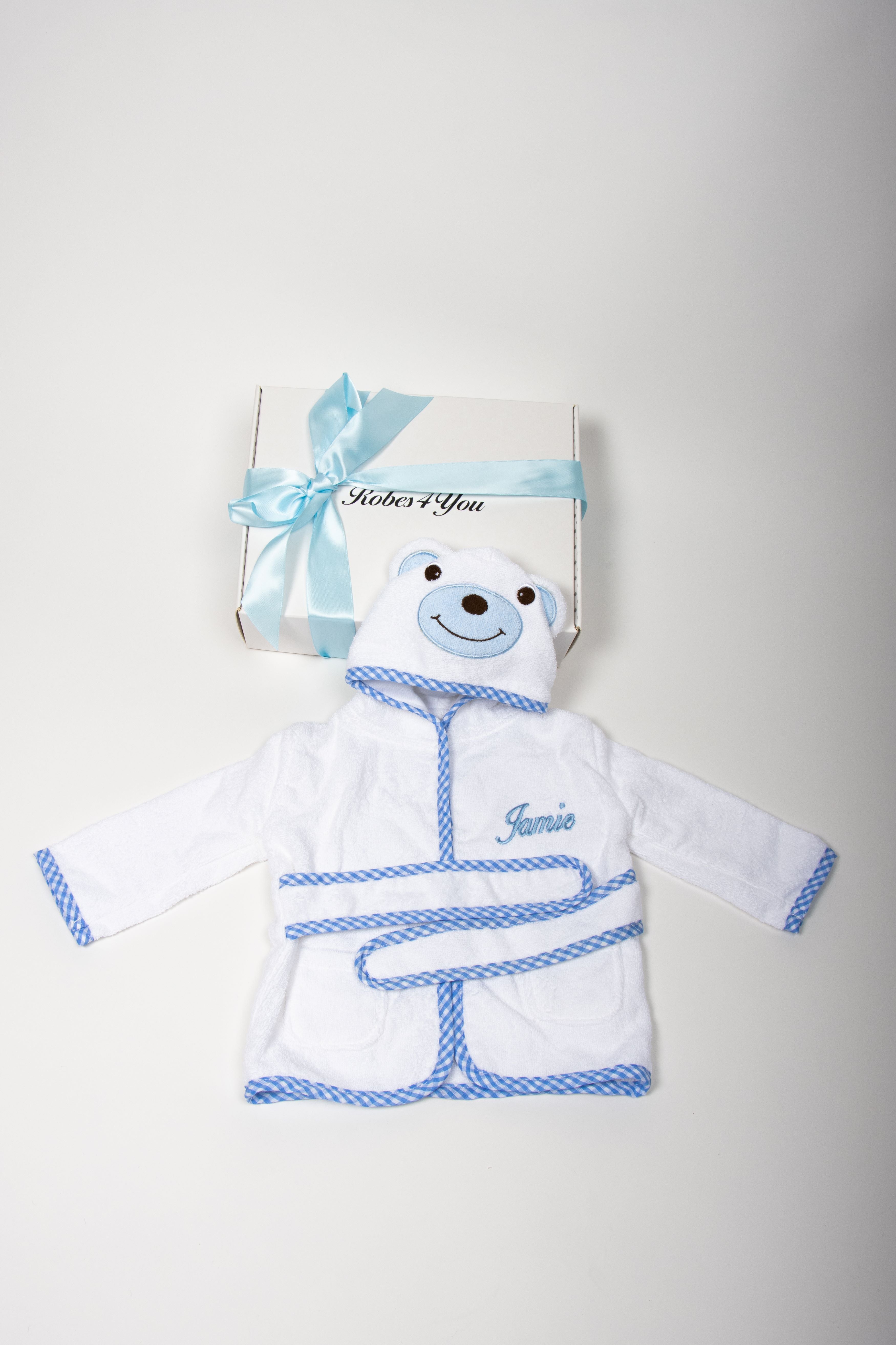 Baby Blue Toweling robe