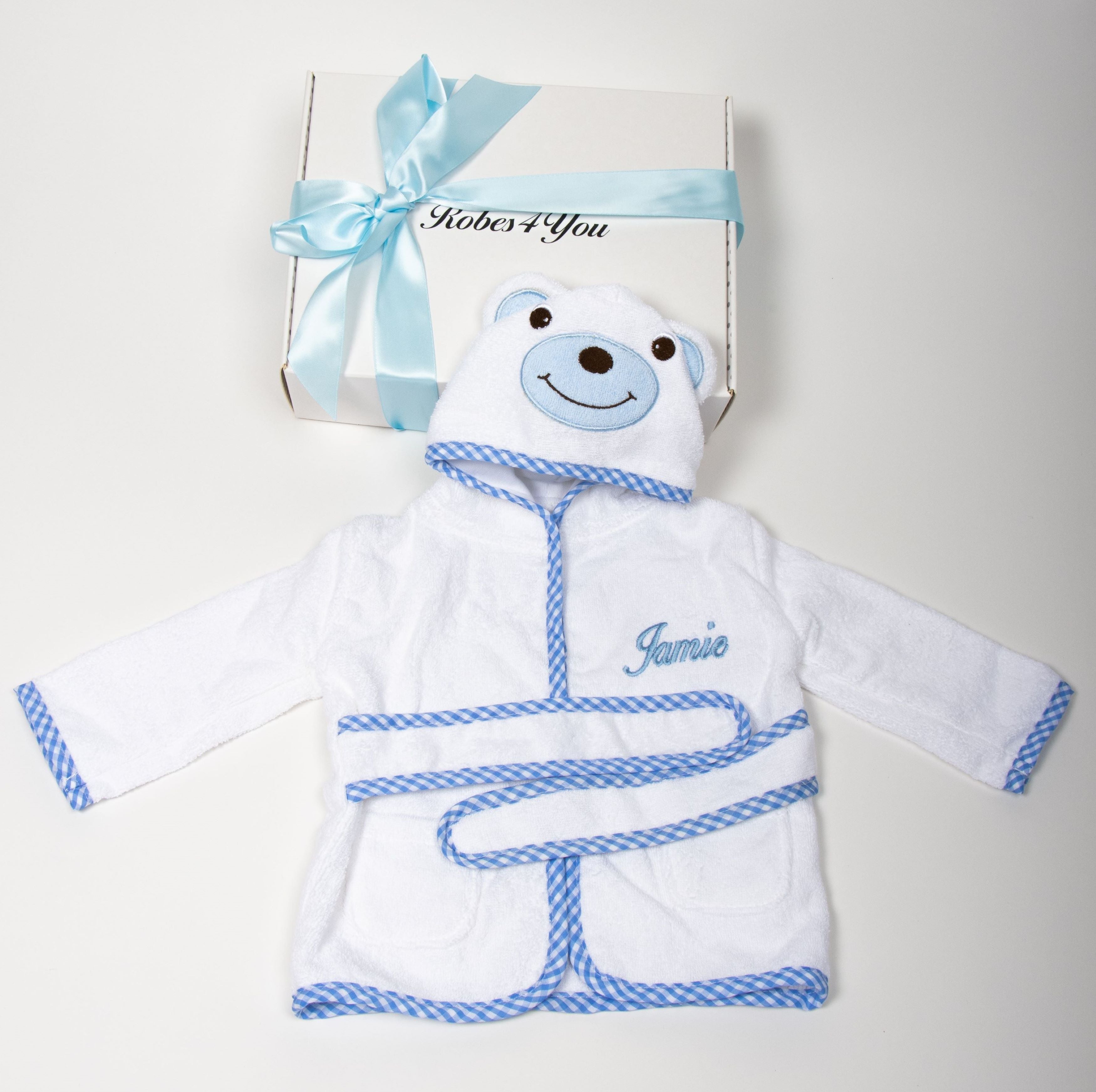 Baby Blue Toweling robe