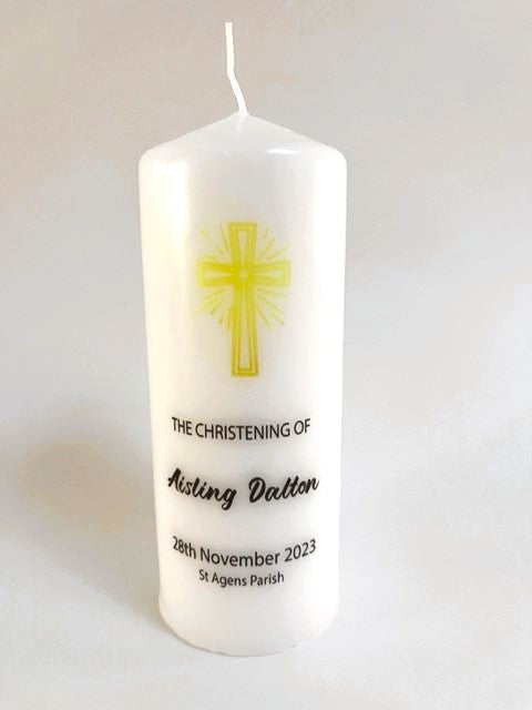 Personalised Christening Candles