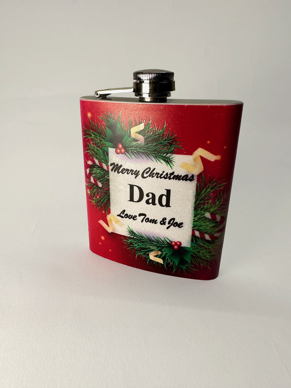 Personalised  Hip flask -Merry Christmas for a special person