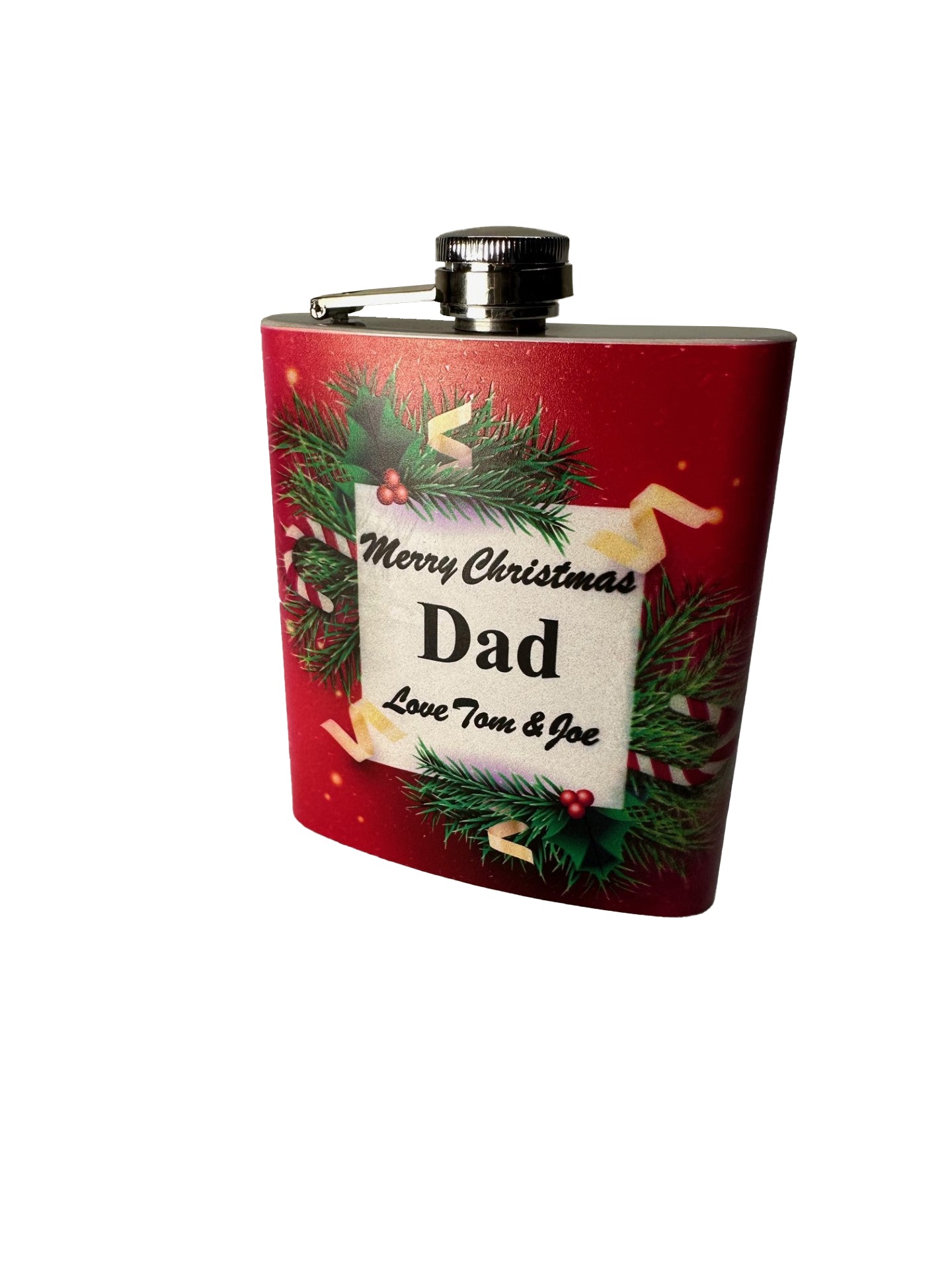 Personalised  Hip flask -Merry Christmas for a special person