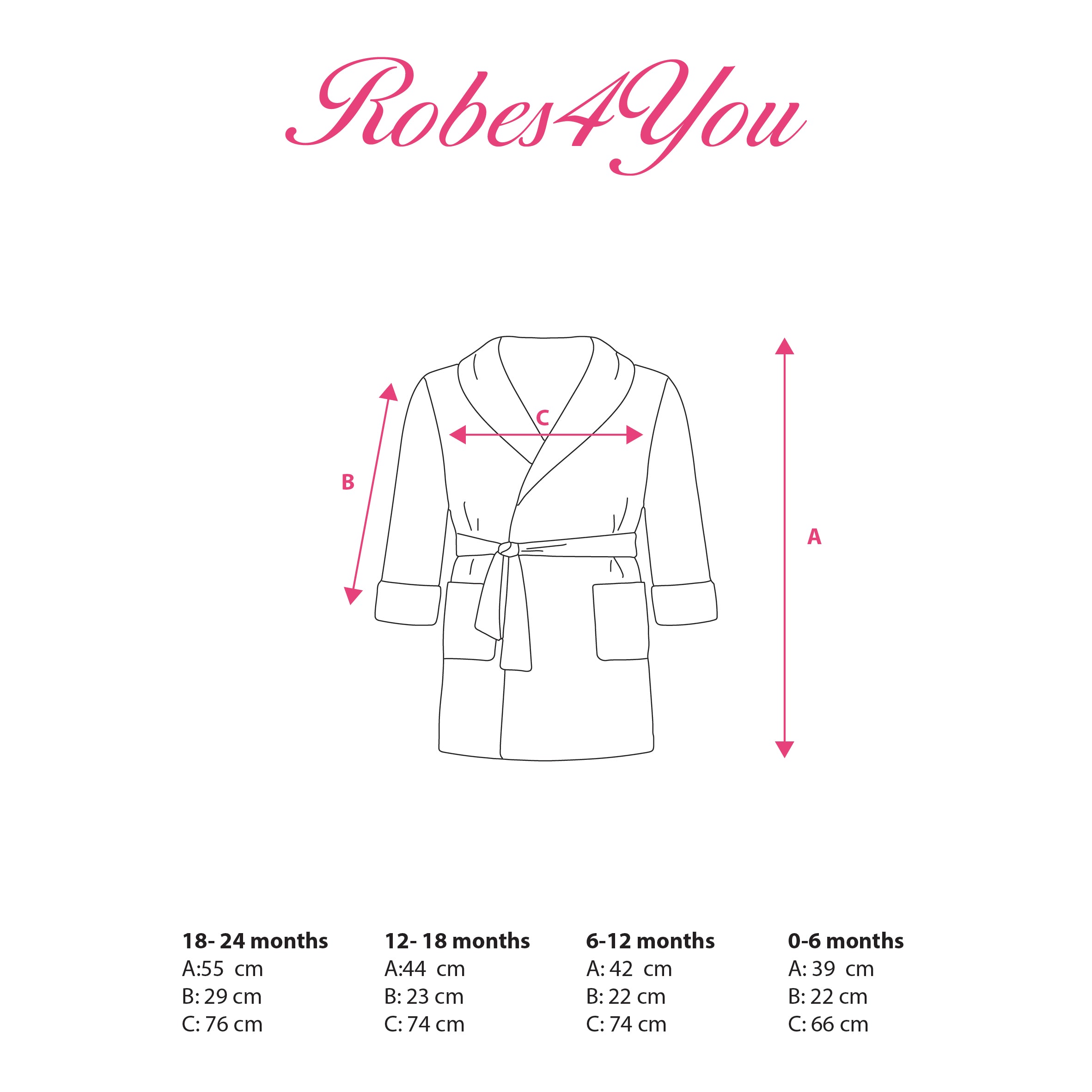 Baby Measurements-Robes4you