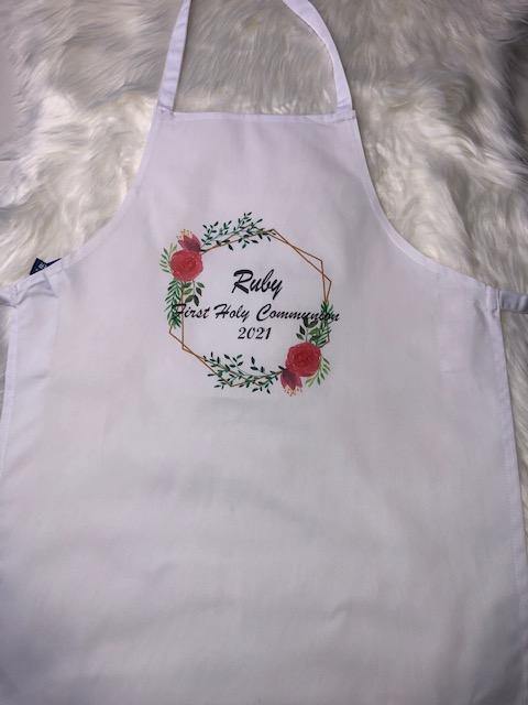 Communion Apron with flower Wreath - Robes 4 You