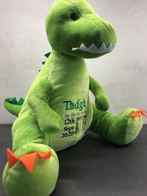 Personalised Birth Dinosaur with gift bag - Robes 4 You