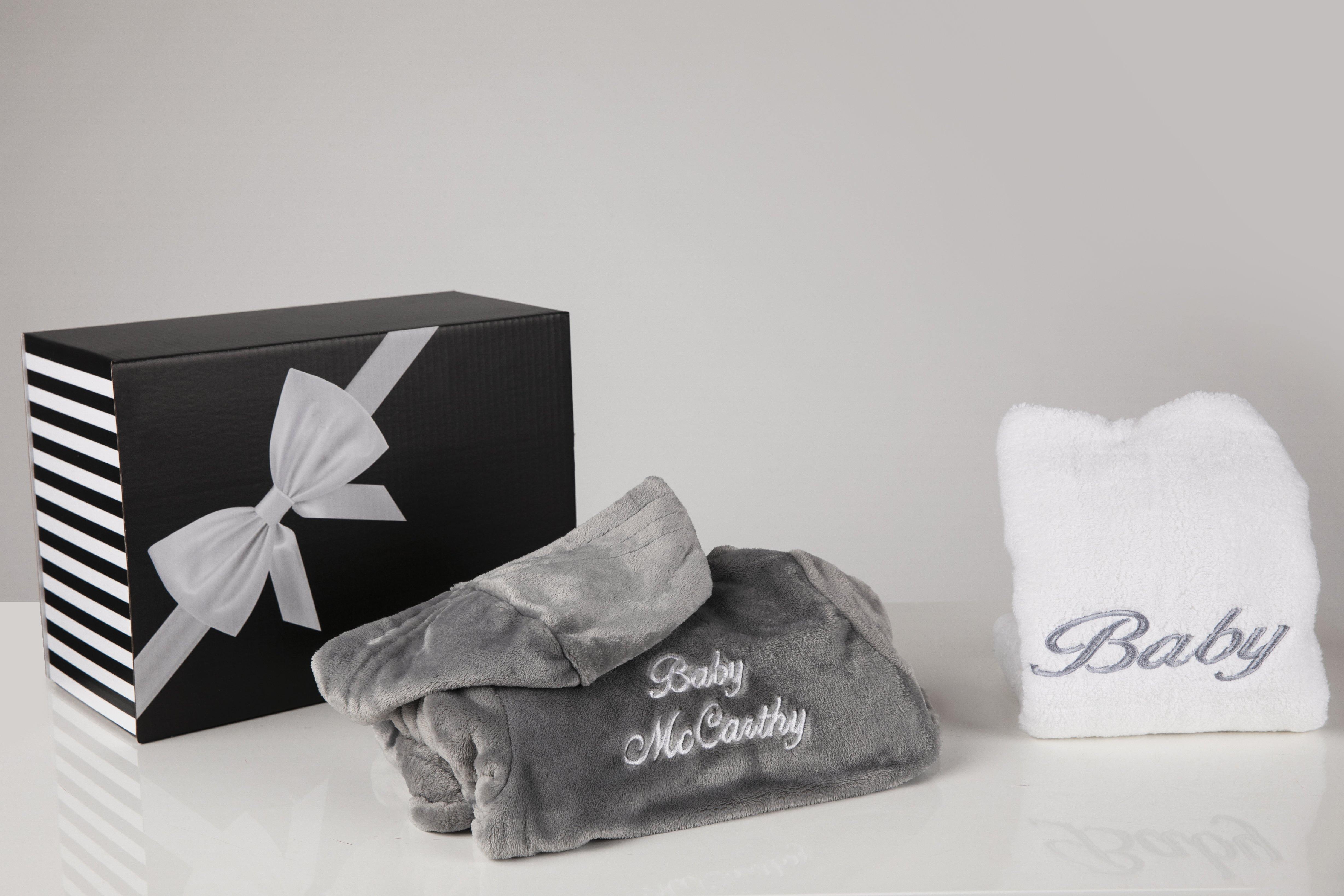 Baby Robe and Bath Towel Personalised - Gift boxed - Robes 4 You