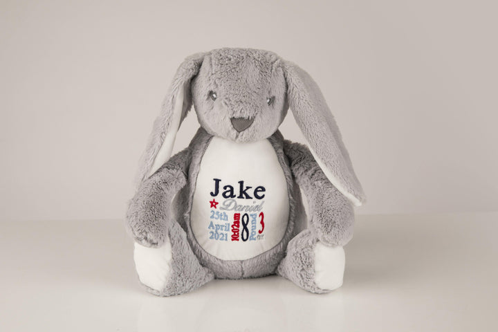 Personalised Birth Bunny with a gift  bag - Robes 4 You