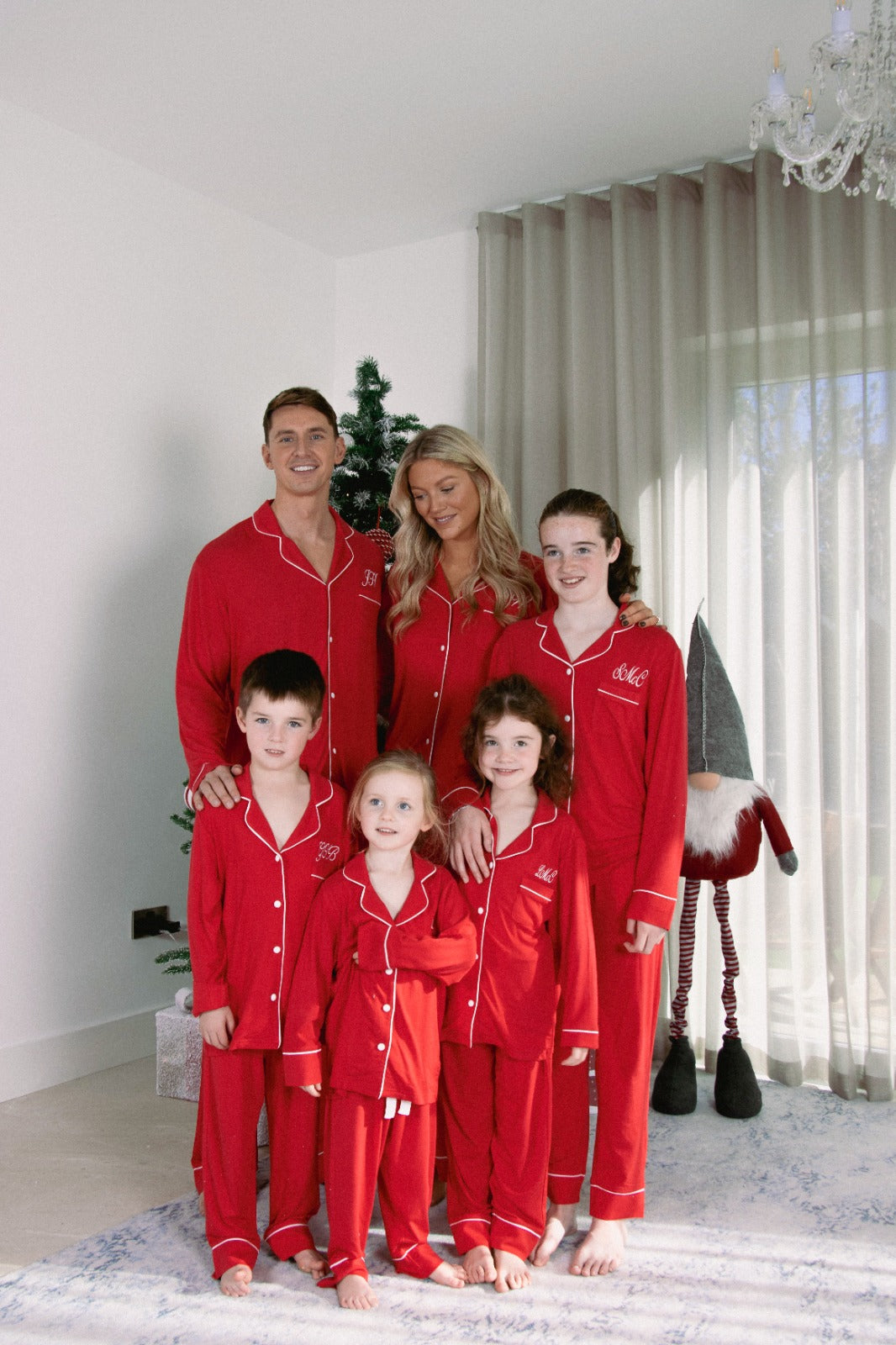 red christmas family pjs