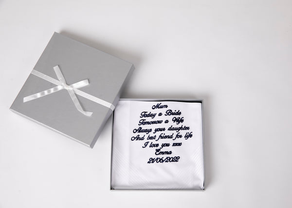 Personalised Mother of the Bride Hankie