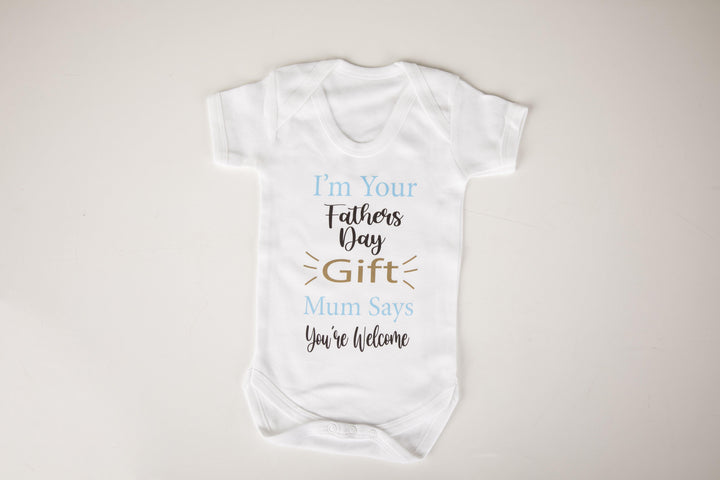 Personlised fathers day baby grow-Boy - Robes 4 You