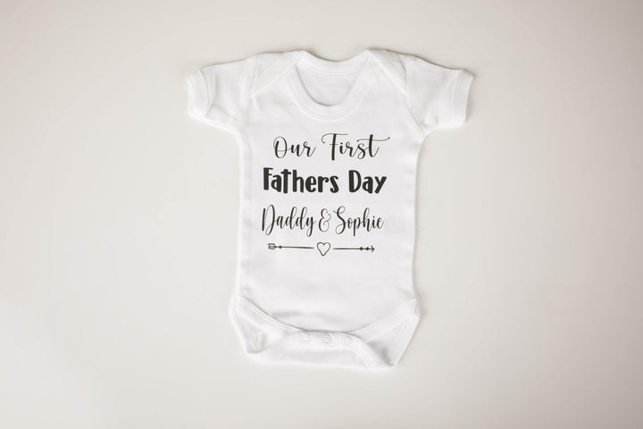 Our first fathers day together baby grow - Robes 4 You