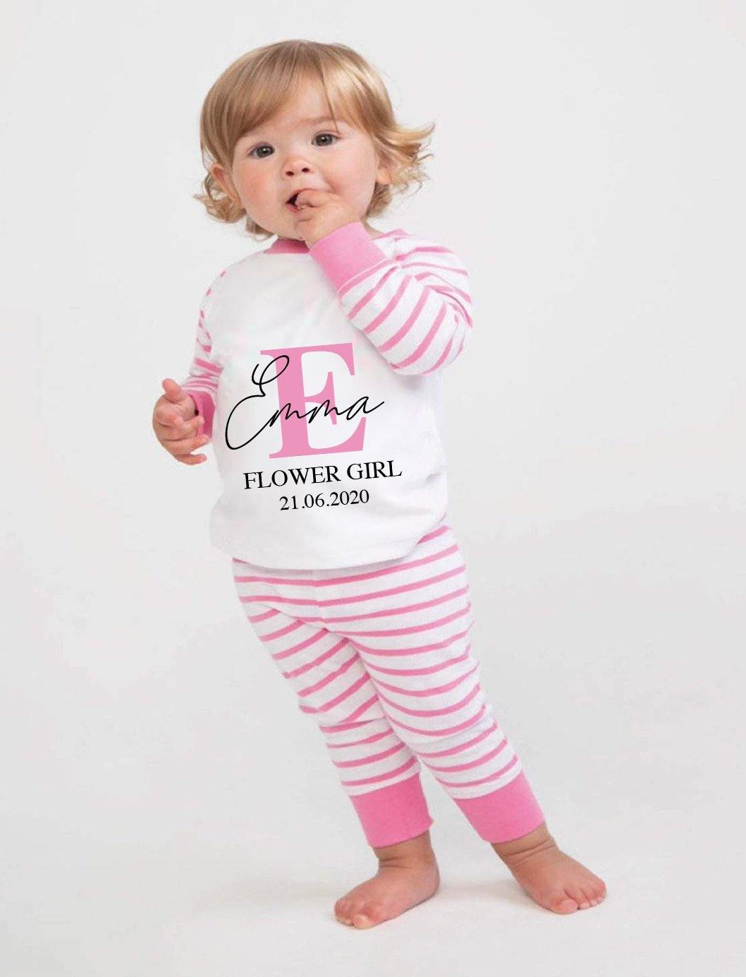 Personalised Flowergirl pyjamas – Robes You