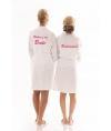 White or Pink, Grey or Black Robes embroidered ANY COlOUR - Robes 4 You