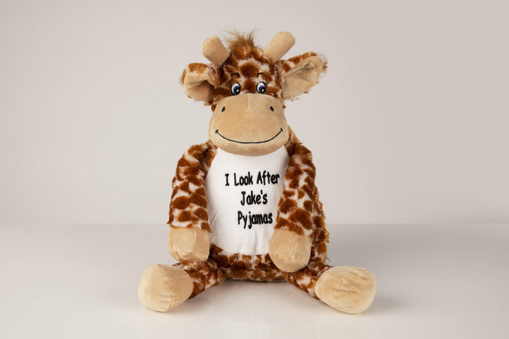 Personalised Giraffe Teddy Holder . - Robes 4 You