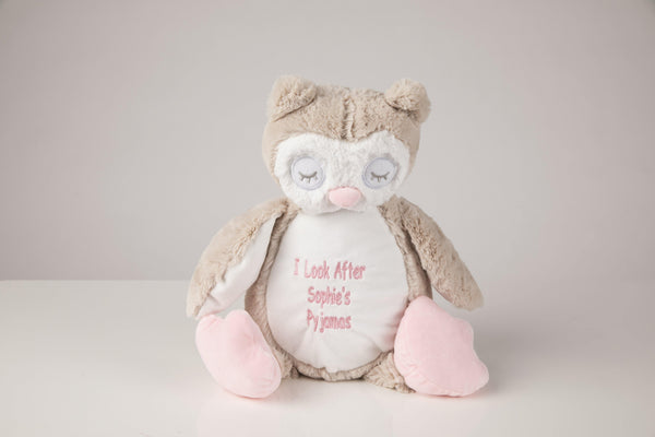 Personalised Owl Teddy- I Look after Sophies Pyjamas - Robes 4 You