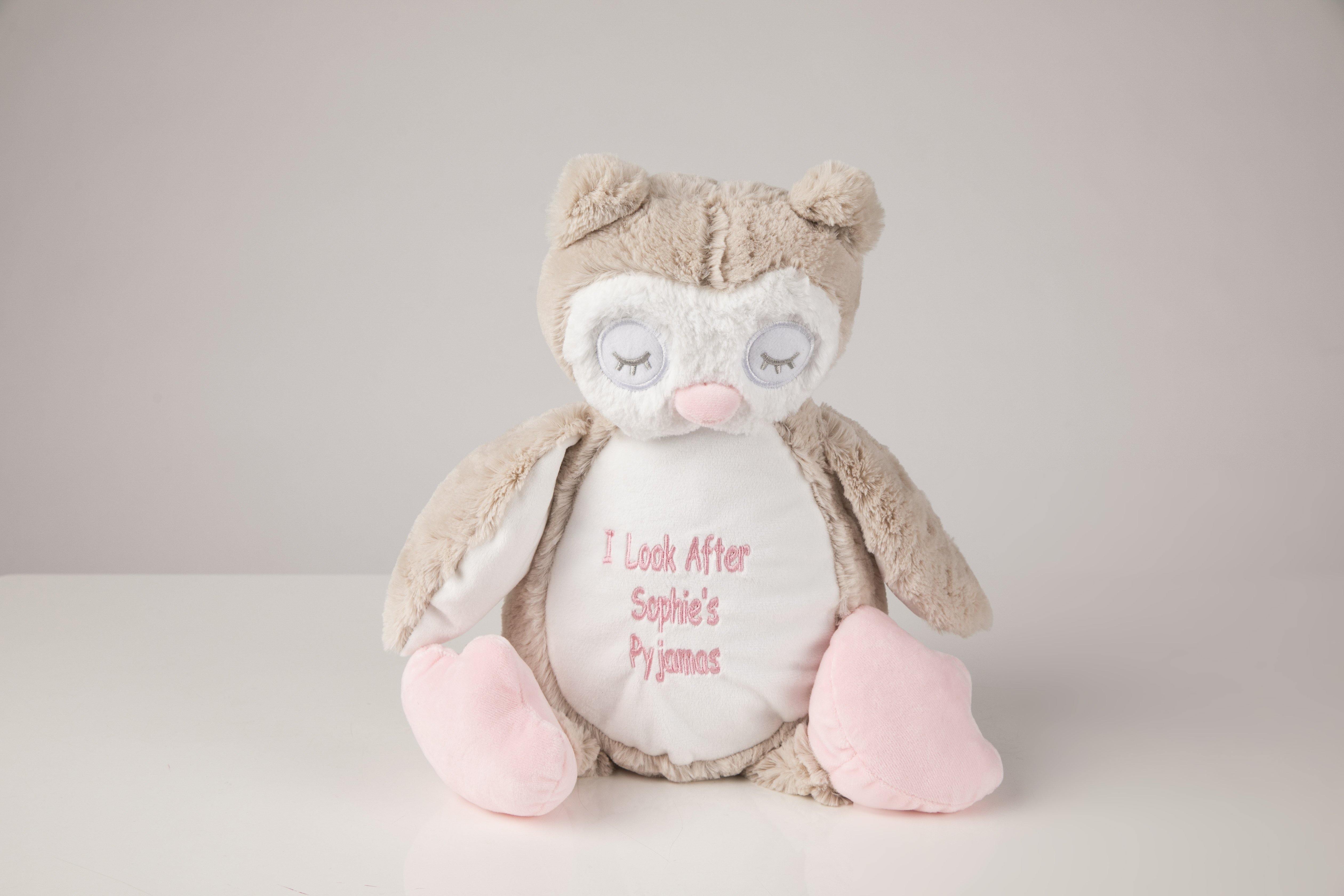 Personalised sales owl teddy