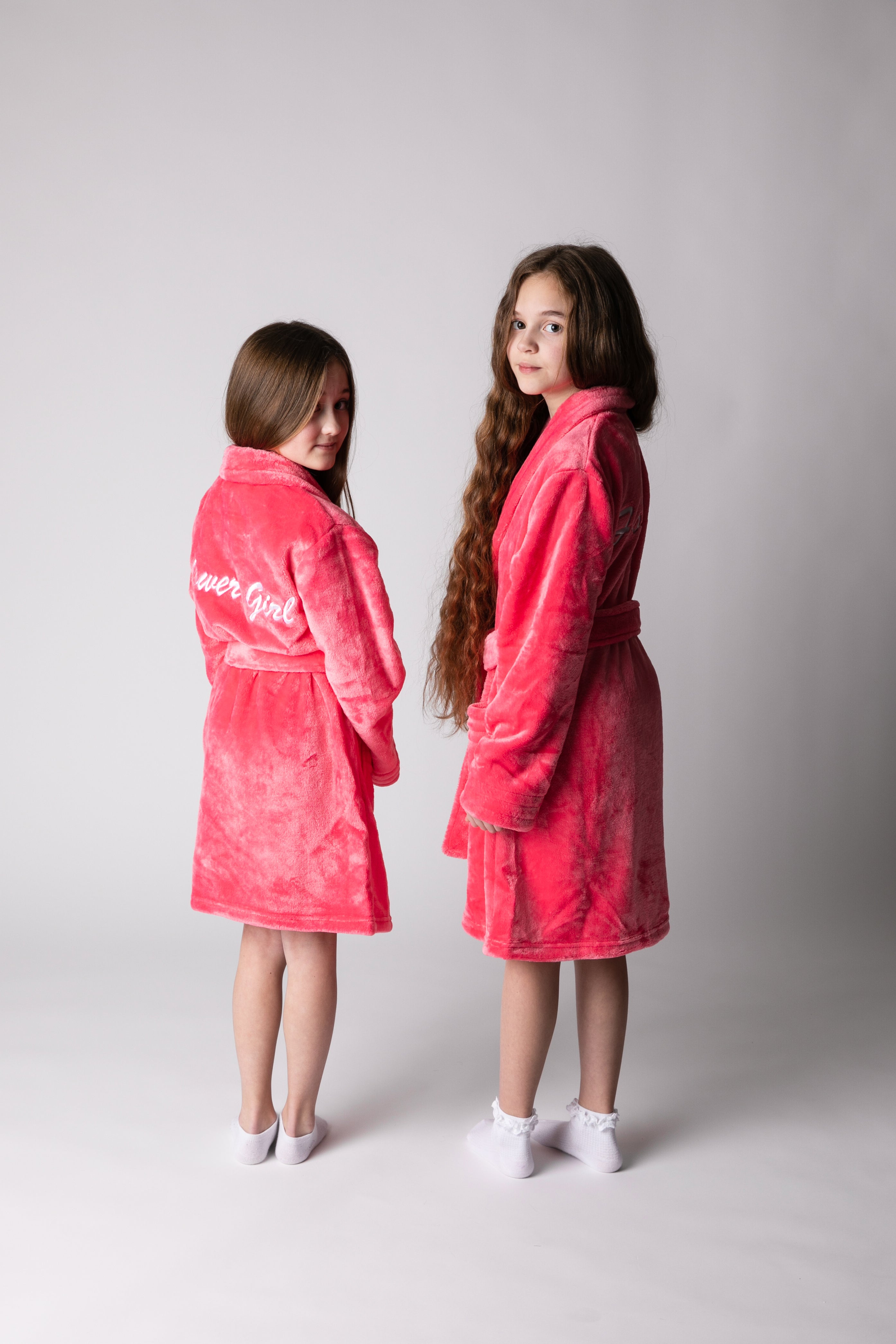 Pink Flowergirl Fluffy Robes – Robes 4 You