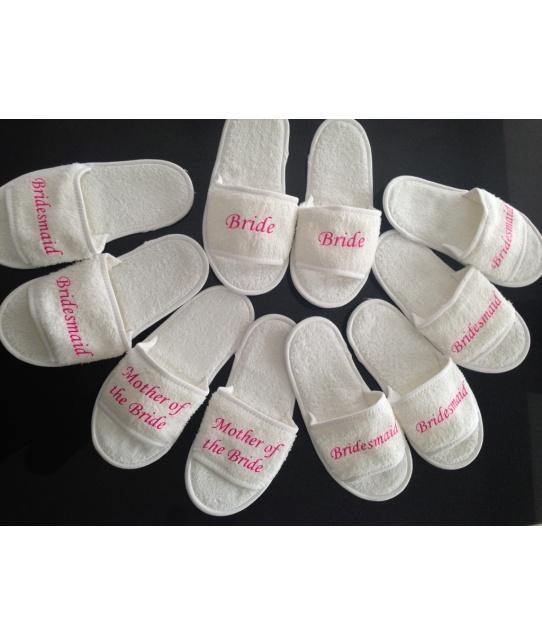 Personalised Bridal slippers - Robes 4 You