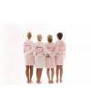 Cotton White & Pink Bridal Robes - Robes 4 You